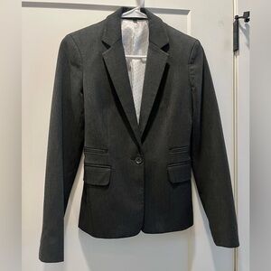 Classic Sleek Women’s Blazer in Dark Charcoal